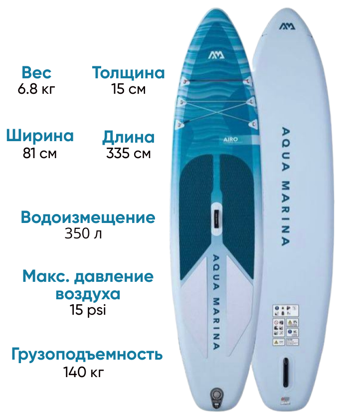 Aqua-Marina AIRO  All-Around SUP-доска для гребли стоя, фото Lodka5 